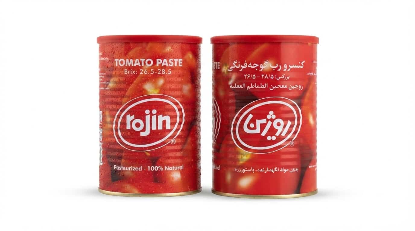رب گوجه فرنگی روژین مناسب تهیه غذاهای خانگی و رستورانی
